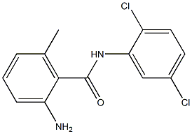 2-amino-N-(2,5-dichlorophenyl)-6-methylbenzamide 化学構造式