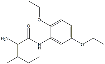 2-amino-N-(2,5-diethoxyphenyl)-3-methylpentanamide Structure