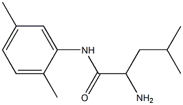 2-amino-N-(2,5-dimethylphenyl)-4-methylpentanamide 化学構造式