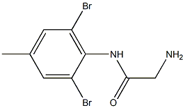 2-amino-N-(2,6-dibromo-4-methylphenyl)acetamide,,结构式