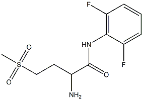 2-amino-N-(2,6-difluorophenyl)-4-methanesulfonylbutanamide Struktur