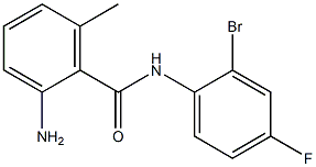 2-amino-N-(2-bromo-4-fluorophenyl)-6-methylbenzamide 结构式