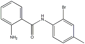 2-amino-N-(2-bromo-4-methylphenyl)benzamide 结构式