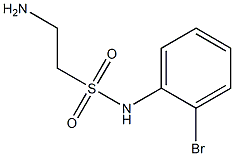 2-amino-N-(2-bromophenyl)ethanesulfonamide 结构式