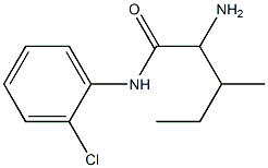 2-amino-N-(2-chlorophenyl)-3-methylpentanamide Structure
