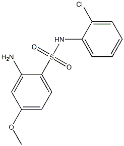 2-amino-N-(2-chlorophenyl)-4-methoxybenzene-1-sulfonamide Structure