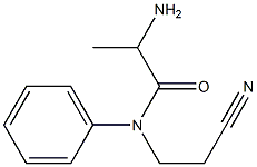 2-amino-N-(2-cyanoethyl)-N-phenylpropanamide Structure