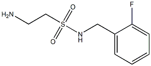 2-amino-N-(2-fluorobenzyl)ethanesulfonamide Structure