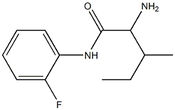 2-amino-N-(2-fluorophenyl)-3-methylpentanamide 结构式