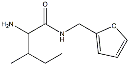 2-amino-N-(2-furylmethyl)-3-methylpentanamide Struktur