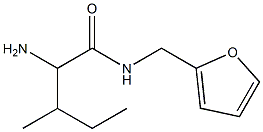 2-amino-N-(2-furylmethyl)-3-methylpentanamide,,结构式