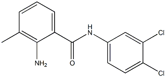 2-amino-N-(3,4-dichlorophenyl)-3-methylbenzamide Struktur