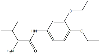 2-amino-N-(3,4-diethoxyphenyl)-3-methylpentanamide,,结构式