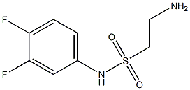 2-amino-N-(3,4-difluorophenyl)ethanesulfonamide,,结构式