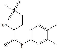 2-amino-N-(3,4-dimethylphenyl)-4-(methylsulfonyl)butanamide