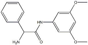 2-amino-N-(3,5-dimethoxyphenyl)-2-phenylacetamide Structure