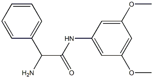 2-amino-N-(3,5-dimethoxyphenyl)-2-phenylacetamide 化学構造式