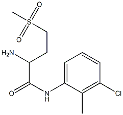 2-amino-N-(3-chloro-2-methylphenyl)-4-methanesulfonylbutanamide Structure