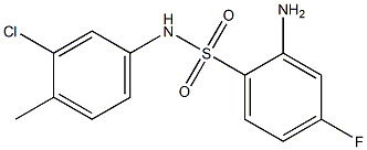  2-amino-N-(3-chloro-4-methylphenyl)-4-fluorobenzene-1-sulfonamide