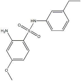 2-amino-N-(3-ethylphenyl)-4-methoxybenzene-1-sulfonamide