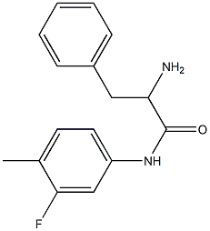 2-amino-N-(3-fluoro-4-methylphenyl)-3-phenylpropanamide Structure