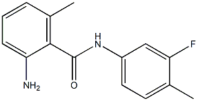 2-amino-N-(3-fluoro-4-methylphenyl)-6-methylbenzamide 结构式