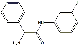 2-amino-N-(3-iodophenyl)-2-phenylacetamide,,结构式