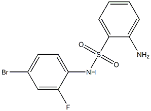2-amino-N-(4-bromo-2-fluorophenyl)benzene-1-sulfonamide Structure