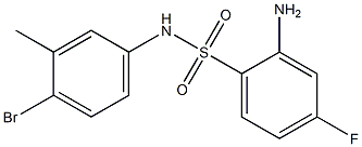 2-amino-N-(4-bromo-3-methylphenyl)-4-fluorobenzene-1-sulfonamide