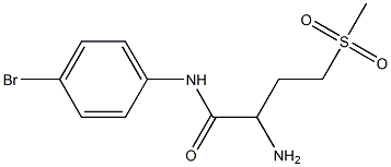 2-amino-N-(4-bromophenyl)-4-(methylsulfonyl)butanamide|