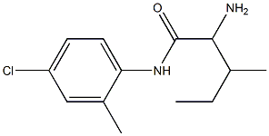 2-amino-N-(4-chloro-2-methylphenyl)-3-methylpentanamide|