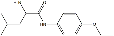 2-amino-N-(4-ethoxyphenyl)-4-methylpentanamide Structure