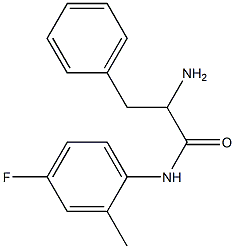 2-amino-N-(4-fluoro-2-methylphenyl)-3-phenylpropanamide,,结构式