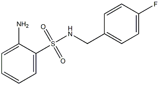 2-amino-N-(4-fluorobenzyl)benzenesulfonamide 结构式