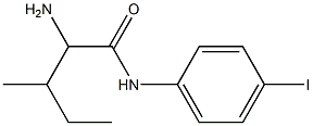 2-amino-N-(4-iodophenyl)-3-methylpentanamide 化学構造式