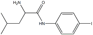 2-amino-N-(4-iodophenyl)-4-methylpentanamide Struktur