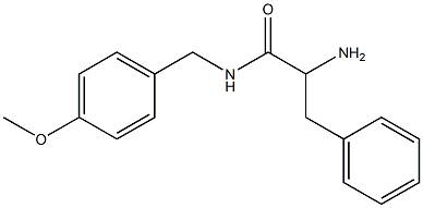 2-amino-N-(4-methoxybenzyl)-3-phenylpropanamide 结构式