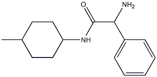 2-amino-N-(4-methylcyclohexyl)-2-phenylacetamide,,结构式