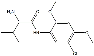 2-amino-N-(5-chloro-2,4-dimethoxyphenyl)-3-methylpentanamide Structure