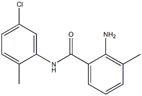 2-amino-N-(5-chloro-2-methylphenyl)-3-methylbenzamide,,结构式