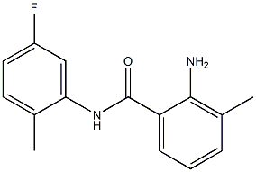 2-amino-N-(5-fluoro-2-methylphenyl)-3-methylbenzamide 结构式
