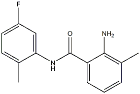 2-amino-N-(5-fluoro-2-methylphenyl)-3-methylbenzamide Struktur