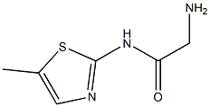 2-amino-N-(5-methyl-1,3-thiazol-2-yl)acetamide 化学構造式