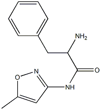 2-amino-N-(5-methylisoxazol-3-yl)-3-phenylpropanamide Structure