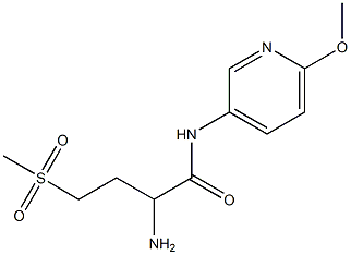  2-amino-N-(6-methoxypyridin-3-yl)-4-(methylsulfonyl)butanamide