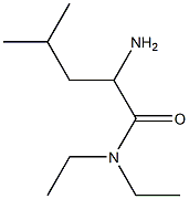 2-amino-N,N-diethyl-4-methylpentanamide 结构式