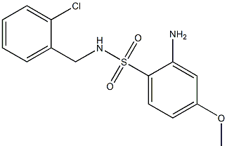 2-amino-N-[(2-chlorophenyl)methyl]-4-methoxybenzene-1-sulfonamide