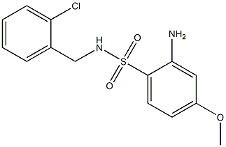 2-amino-N-[(2-chlorophenyl)methyl]-4-methoxybenzene-1-sulfonamide|