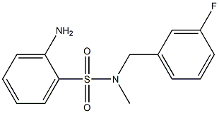 2-amino-N-[(3-fluorophenyl)methyl]-N-methylbenzene-1-sulfonamide|