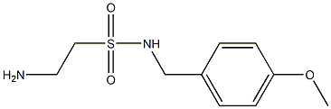 2-amino-N-[(4-methoxyphenyl)methyl]ethane-1-sulfonamide 化学構造式